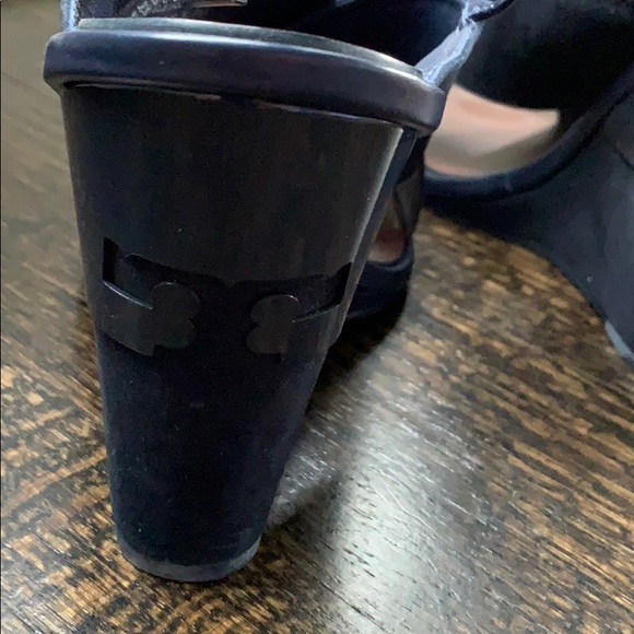 Tory Burch wedge sandals. - Picture 2 of 5
